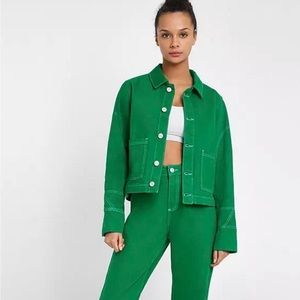BDG Green Trucker Jacket